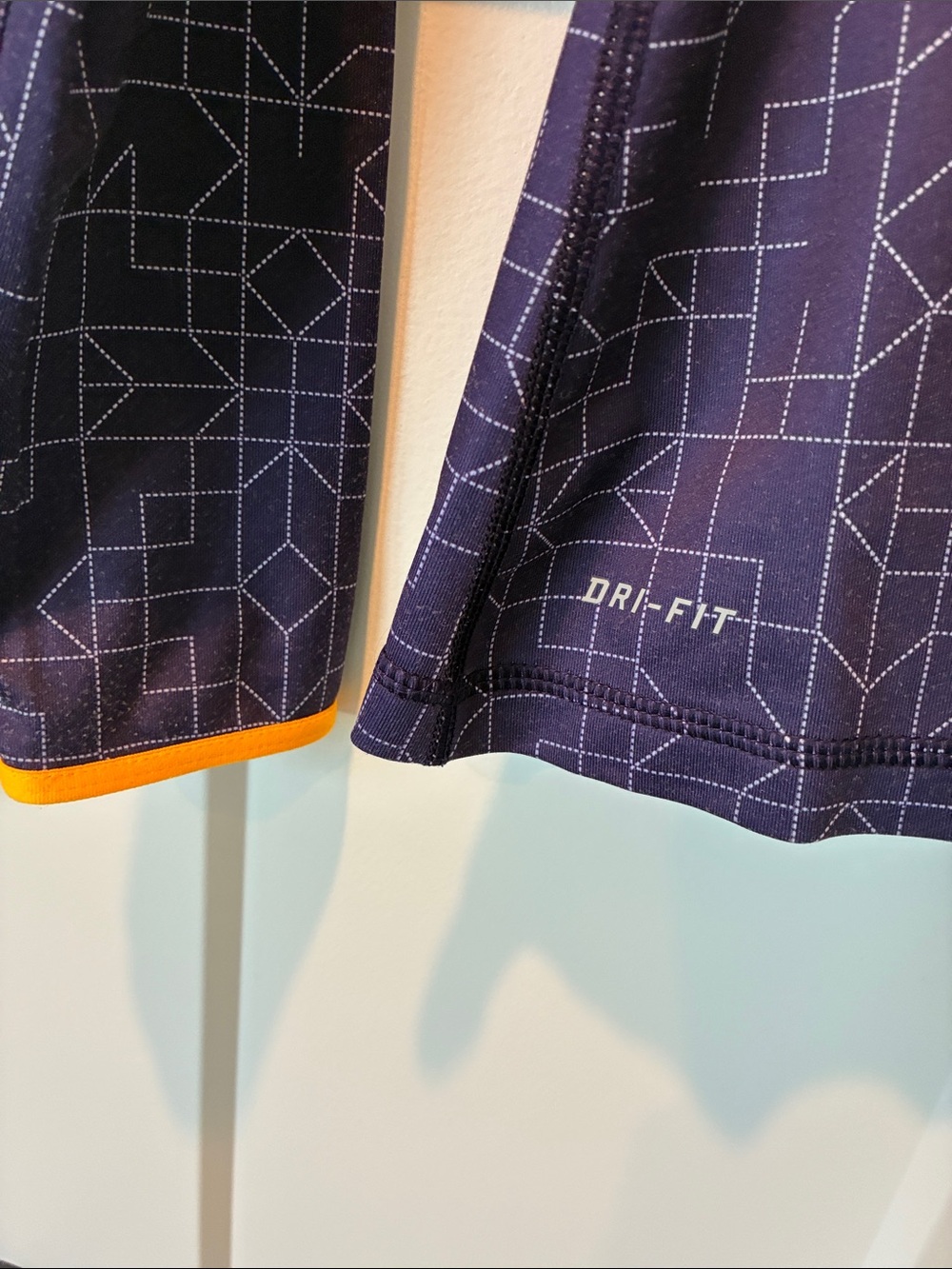 Nike Purple Geometric Half-Zip Training Top - Picture 2 of 7